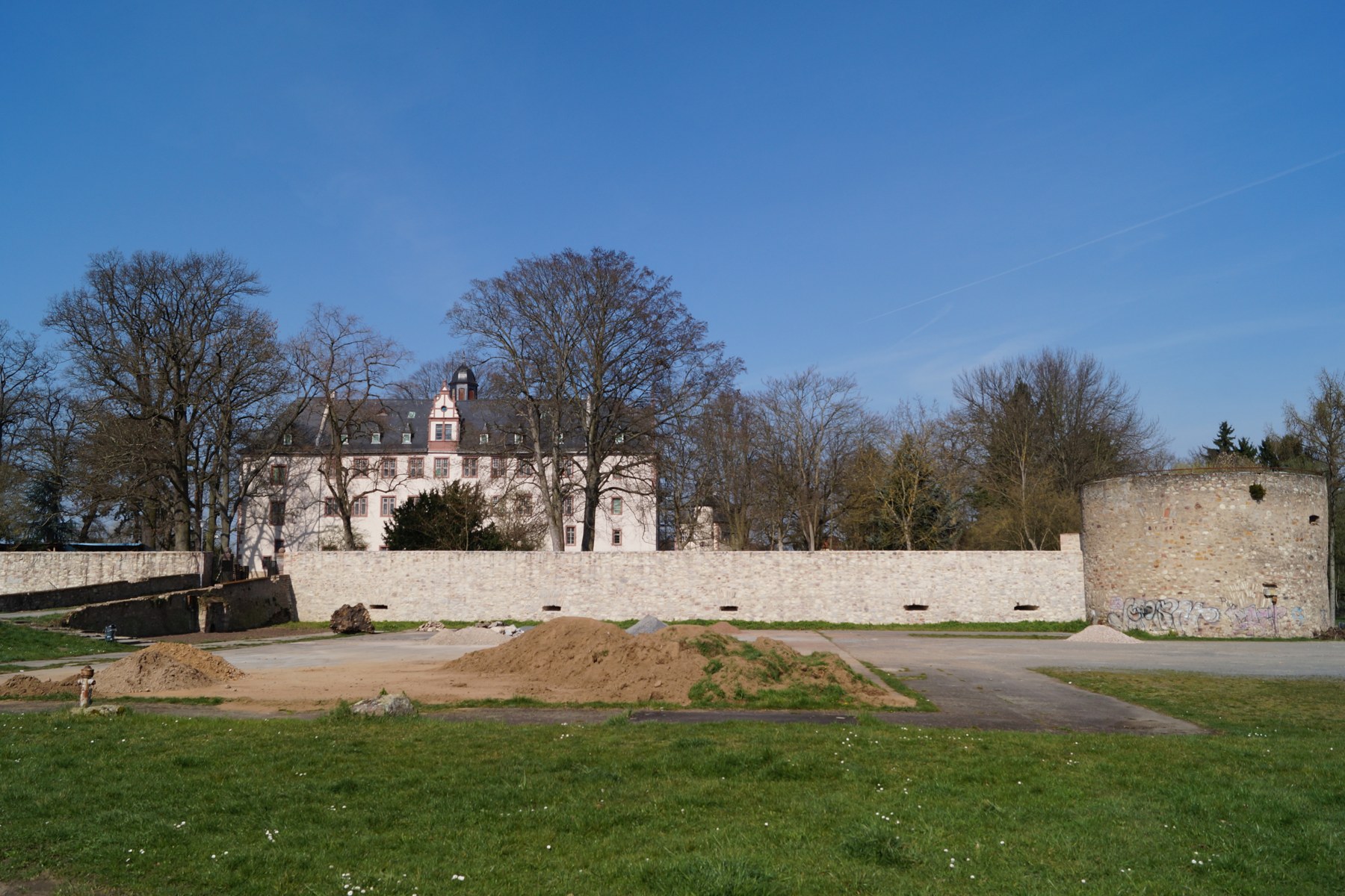 Schloss Babenhausen in Hessen, Außenansicht von Südosten